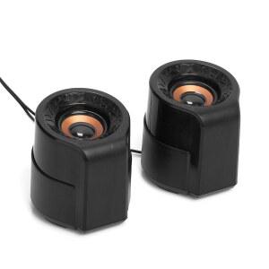Frisby Audio FS-910 USB 전원 2.0 데스크탑 주파수 - PC 컴팩트 100Hz 8W 플러그 인라인 디자인, 컨트롤, 응답, 스피커 스테레오 앤 총 플레이 /노트북용 출력, 컴퓨터 블랙 볼륨