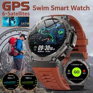 Amazfit T-Rex 3 스마트 시계 군용 GPS Amoled Compass SmartWatch 고도계 10ATM 남성 여성을위한 방수 스포츠 Smartwatch