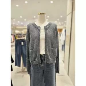 일부수량 주크 스카시 레터링 포인트 집업 가디건 V263KSL914 2779641