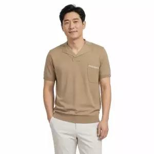 [파파브로] 남성 여름 브이넥 니트 카라 반팔티 LB-KN-611