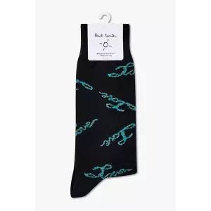 갤러리아 26FW [PAUL SMITH] 러브 패턴 코튼 삭스 5716340001