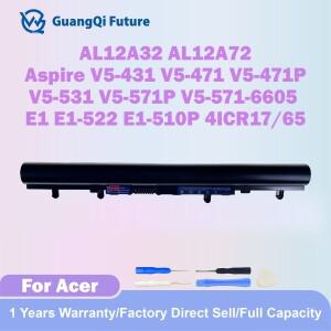 AL12A32 2500mAh 37Wh 노트북 배터리 Acer Aspire V5-471 E1-522 AL