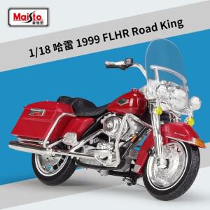 Maisto 1:18 Harley Road King 1999 Flhr 모조 합금 오토바이 기본 장난감 선물 컬렉션 디스플레이