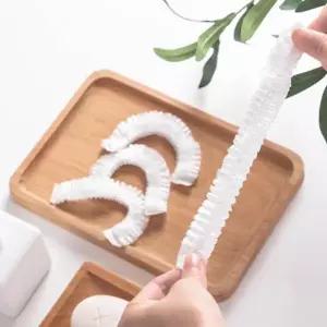 비닐헤어캡 투명 일회용 위생모자 헤어캡 100매 비닐 비닐캡 샤워캡 염색