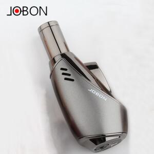 Jobon 방풍 블루 플레임 라이터 부탄 창조적 개성 직접 시가 스프레이 건 남성용 절묘한 선물 흡연 세트