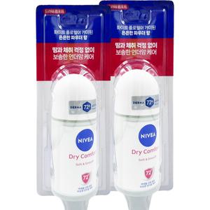 NEW 니베아 데오드란트 롤온 드라이 컴포트 50ml x2개