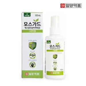 [보리보리/땡큐온]일양약품 모스가드 모기기피 그린티향 100ml 스프레이