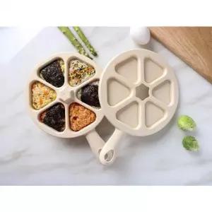 김밥틀6구 CXBF4727 삼각김밥 삼각틀 주먹밥 이유식 김밥틀 나들이밥 삼각 캠핑밥틀