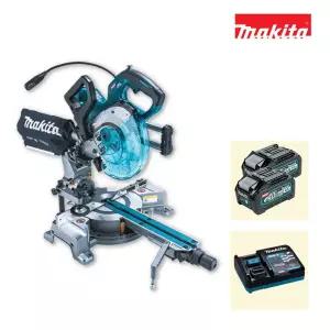 마끼다 LS008GM201 40Vmax 4.0Ah 2팩 충전슬라이드탁상원형톱 190mm(7인치) 톱날포함 레이저 AWS지원