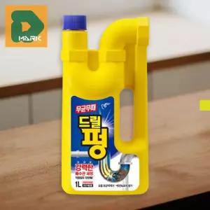 강력한 배수구세정제 3p 드릴펑 제거 세제 욕실용 오염 냄새 주방용 액체 배관 대용량 청소 파워 2L 방지용