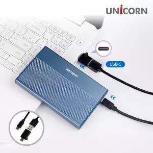 현이몰 유니콘 USB3.2 Gen2 2.5인치 HDD SSD 외장하드케이스 USB외장하드케이스 노트북하드케이스