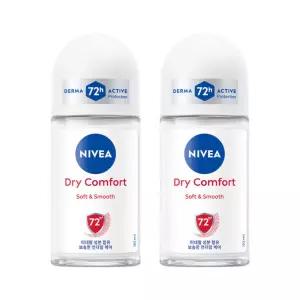 니베아 데오드란트 롤온 드라이콤포트 50ml 2개