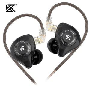 KZ EDX PRO X IEM 이어폰 다이나믹 드라이브 HiFi 딥 베이스 사운드 이어버드 스포츠 음악 분리형 케이블이