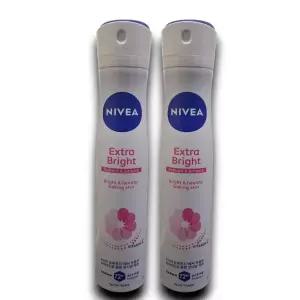 니베아 데오드란트 스프레이 엑스트라 브라이트 200ml x 2개