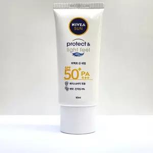 학교 백탁없는선크림 워터프루프선크림 프로텍트 NIVEA 번들거리지않는선크림 수분진정 선크림 선세럼 90ml