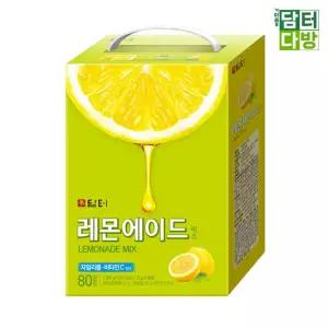 담터 80스틱 믹스 레몬에이드/레몬향/즉석섭취/건조혼합/과일맛/탄산감소/홈카페/냉장필수/사무용/청량감