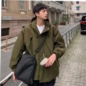 외투 남자 여자 2컬러 커플 야상 후드 데일리 간절기 자켓