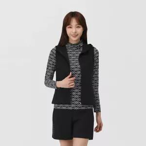 [엘르골프] 여성 후드 풀집베스트 _6I45709