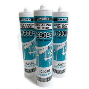 무초산 실리콘 LC909S 270ml / 럭키 비초산 실란트 접착제 건축용 나무 알루미늄 글레이징용