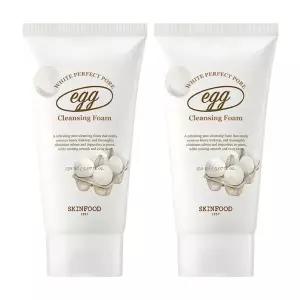 스킨푸드 에그 화이트 퍼펙트 포어 클렌징폼 150ml 2개