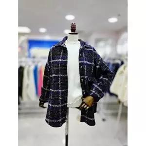[셀러허브 1]스테파니 세이브존08 트위드 박시 셔츠 A25SH5404 (43267975)