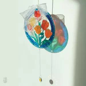 투명 썬캐쳐 모빌 만들기 diy / 인테리어 크리스탈 캘리 선물 썬