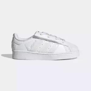 adidaskids 슈퍼스타 LED 라이트 컴포트 클로저 EL 인펀트 - 화이트 JQ6418