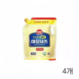 [셀러허브]해표 고소한 골드 마요네즈 3.2Kg X 4개 대용량 식당용 업소용 식재료 (S33511262)