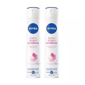 [셀러허브]니베아 데오드란트 스프레이 엑스트라 브라이트 200ml 2개 (S49445385)