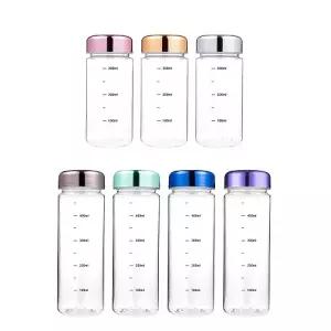국산 무지 블랙눈금 메탈 아이스 보틀 물병 500ml 350ml