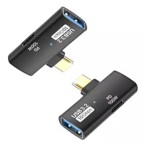 USB3.2 A to C타입 10Gbps 2in1 젠더 T자형 GD18젠더 C형젠더 노트북젠더 OTGUSB OTG케