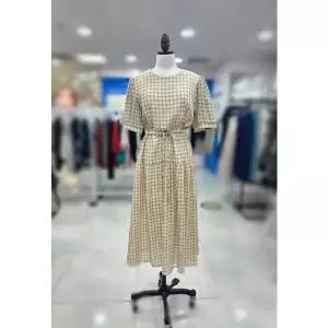 [스테파니] 체크 끈 나들이 원피스 A26SO6203