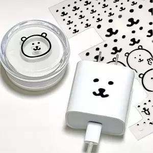 농담곰 곰돌이 스티커 다꾸 폰꾸 백꾸 캐리어 가방 핸드폰 폰 에어팟 케이스 꾸미기 감성 데일리 소품