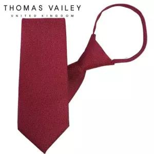 [토마스베일리][THOMAS VAILEY] 토마스베일리 자동/지퍼넥타이-그라운드 레드 7.5cm