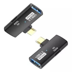 T자형 C타입 고속데이터 OTG GD18 2in1 이어폰 동시연결 A to 젠더 외장하드 충전 USB3.2 10Gbps