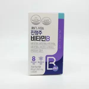 진정주 비타민B 1000mg x 60정 진약사몰 비타민비 영양제 비오틴 엽산