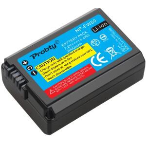 PROBTY 2000mAh NP-FW50 NP 카메라 배터리 소니 호환호환 a5100 NEX5T X-7 a33