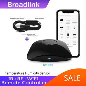 BroadLink RM4 Pro 버전 HTS2 온도 및 습도 센서가 포함된 무선 범용 원격 허브 스마트 홈 솔루션