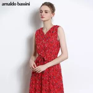 [아날도바시니(ARNALDO BASSINI)] 민소매 나염 원피스 (택가격 278000원)