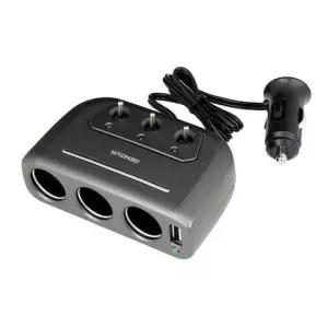 동시충전 삼진 제노바 USB 스위치 3구 소켓 / 멀티소캣 시가잭