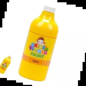 미술수업 어린이미술 미술놀이 핑거페인트 노랑색 1000ml