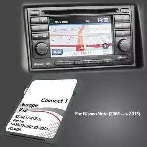 닛산 노트 20062013 표준 한국 ConNec호환t1 V12 네비게이션 SD 맵 GPS 카드
