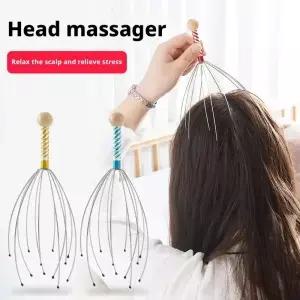 문어 모양 두피 마사지기 긴장 바디 마사지 스크래쳐 해소 관리 도구 랜덤 발송