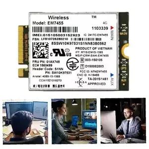 Lenovo Thinkpad T460 T560 L460 L560 X260 P70 P50 P40 X1용 FocusedEM7455 모듈 4G LTE 카드 FRU 01AX748