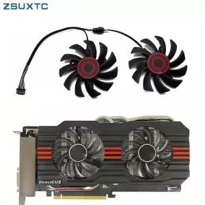 카드 교체 선풍기 5 핀 T128010BH DC 12V 0.25A 75 ASUS R9 270X HD7850 GTX 660 770