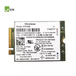 AY14 EM7455 4G LTE 모듈 FRU 01AX545 M2 NGFF 카드 레노버 씽크패드 T460 T560 L460 L560 X260 P70 P50