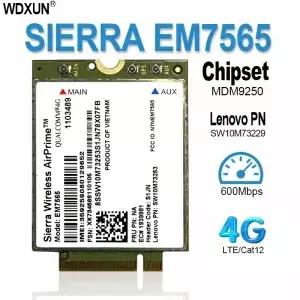 시에라 무선 EM7565 LTEAdvanced Pro 모듈 Cat12 Thinkpad Carbon X1 6세대 노트북용 3G 페이로우백 기능을