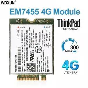 노트북 씽크패드용 EM7455 모듈 4G LTE 00JT547 01AX789 카드 T460 T460S T560 X1 카본 P70 P50 X260 T470
