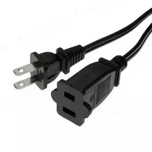 AC POWER LOGIC 공급 장치 2프롱 암수 익스텐션 코드 케이블 US 플러그 NEMA 115P 115R 10A 1m