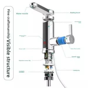 전기 주방 온수기 방수 순간 난방 수도꼭지 히터 Tankless